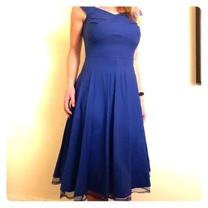 1950’s Vintage Retro Capshoulder Dress